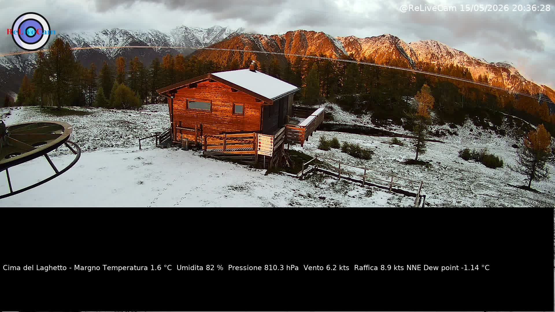 Preview delle webcam di Webcam con dati meteo a Cima del Laghetto a Margno